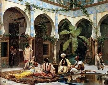 unknow artist Arab or Arabic people and life. Orientalism oil paintings 07 China oil painting art